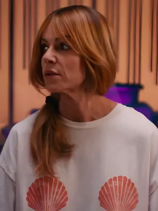 High Potential Season 2 Kaitlin Olson Seashell Print T-Shirt