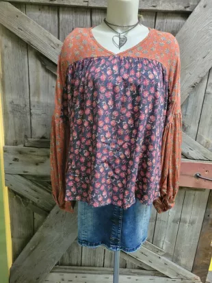 Something About You Orange Long Sleeve Shirt