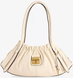 White Leather Shoulder Satchel Bag