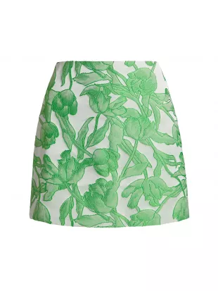 Tulip Jacquard Miniskirt