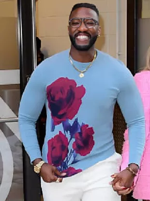 Michael Todd Rose Printed Sweatshirt