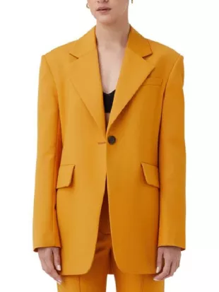 10 News First 2026 Tara Rushton Deep Golden Blazer