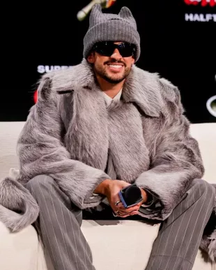 Bad Bunny Super Bowl LX Halftime Show Fur Coat
