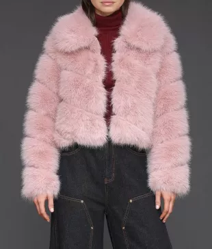 Pink Fur Jacket