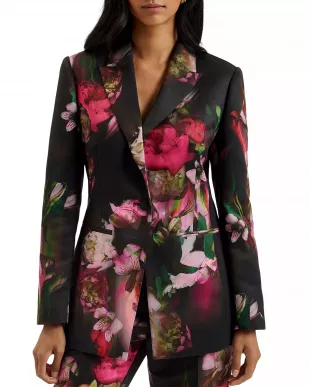 Okuni Floral Print Blazer