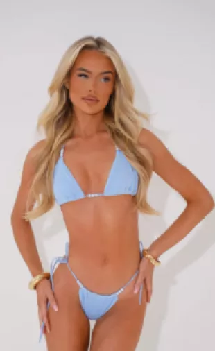 The Knit Beaded Bikini Top