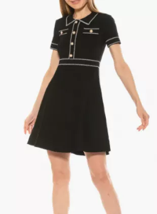 Jenna Knitted Short Sleeve Dress