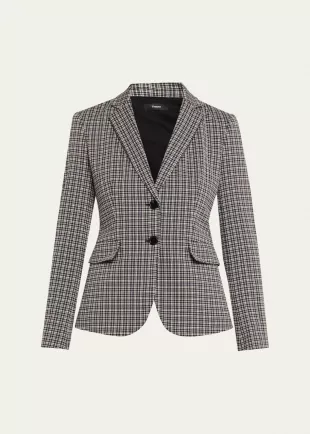 Carissa Plaid Slim-Fit Blazer