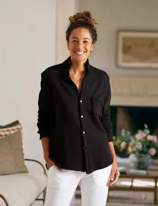 Eileen Sweatshirt Button-Up