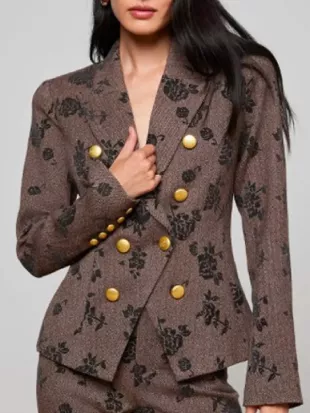 RHOBH After Show S03 Kyle Richards Floral Blazer
