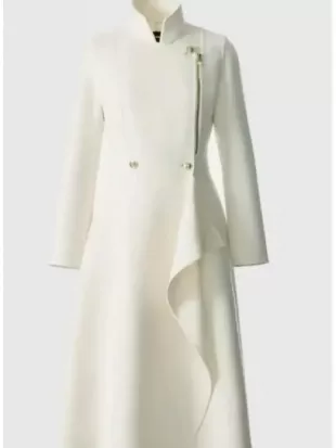 Today 2026 Dylan Dreyer White Ruffle Coat
