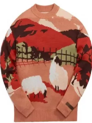 Sherri 2026 Jordan Carlos Orange Sheep Printed Sweater