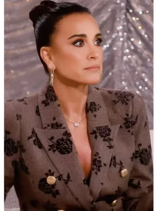 RHOBH After Show 2026 Kyle Richards Brown Floral Blazer