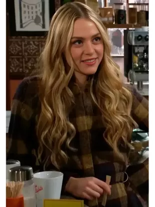 The Young And The Restless 2026 Hayley Erin Plaid Belted Shirt