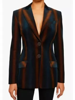 Shifting Gears S02 Kat Dennings Striped Blazer