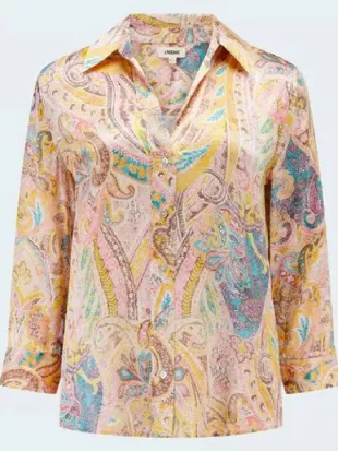 High Potential S02 Morgan Gillory Paisley Blouse