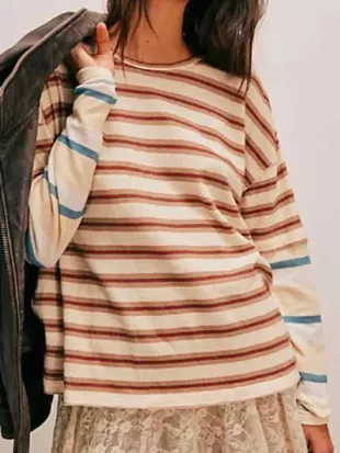 It’s Not Like That Flora Stripe T-Shirt