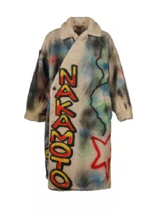 SNL S51 Teyana Taylor SATOSHI NAKAMOTO Graffiti Coat