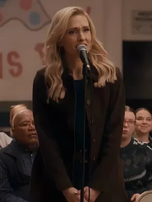 Stumble S01 Jenn Lyon Brown Car Coat