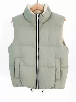 RHOBH Dorit Kemsley Grey Puffer Padded Vest