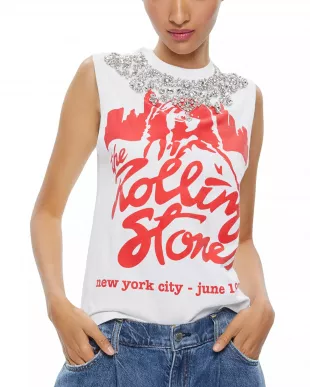 Micah Embellished Muscle Tee