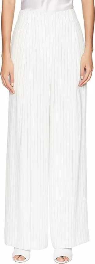 Striped Lightweight Wide Leg Pants