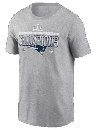 Patriots AFC Championship Shirt In Grey