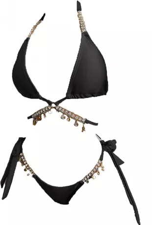 Women Diamond Halter Bikini Sets