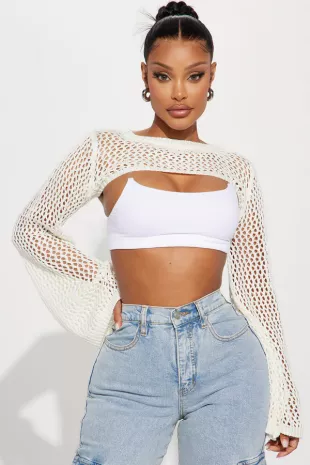 Out For A Tan Shrug Sweater