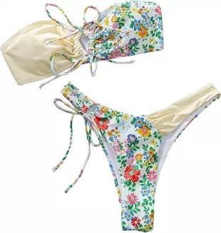 Women's 2 Piece Bandeau Swimsuit