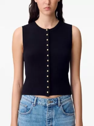 The Valley Persian Style Natasha Kashanian Button-up Knitted Top