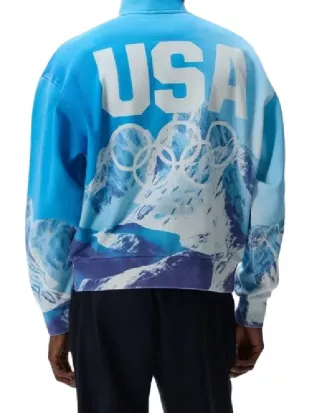 Winter Olympic Team USA Mountain Quarter Zip Sweatshirt