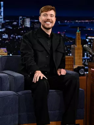 The Tonight Show Starring Jimmy Fallon MrBeast Black Jacket
