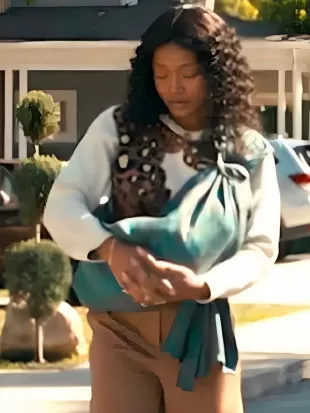 The Burbs 2026 Keke Palmer Leopard Print Sweater