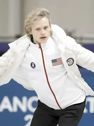 Ilia Malinin Milan Cortina Winter Olympics White Jacket