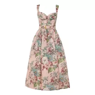 Concert Silk Mid-length Dress