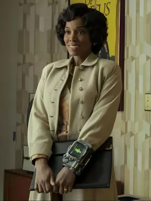 Frances Turner Fallout S02 Beige Trench Coat