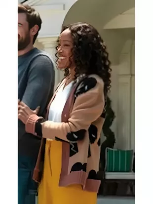 The Burbs 2026 Keke Palmer Face Printed Cardigan