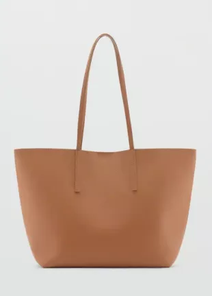 Pebbled Effect Shopper Bag
