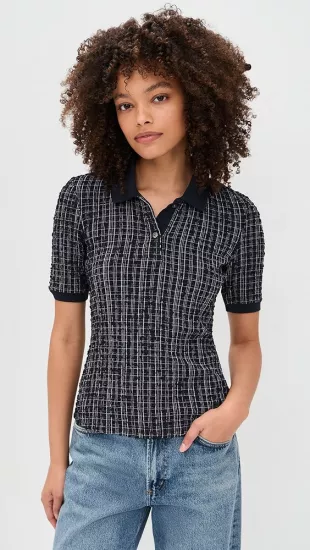 Benedetta Plaid Polo