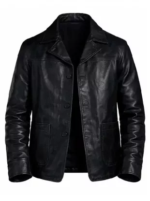Silent Witness S29 David Caves Black Leather Jacket