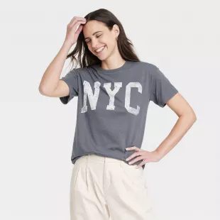 Women's NYC Short Sleeve Graphic T Shirt