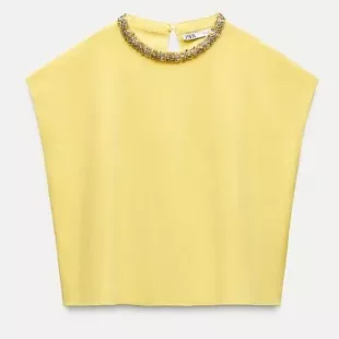 Basic Beads Jawel Knit Top