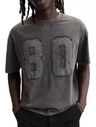 Gray "80" T Shirt