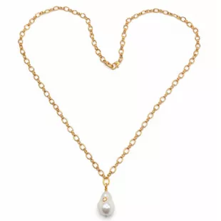 Idol Baroque Pearl Pendant Necklace