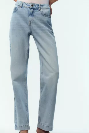 Z.04 Straight Leg Mid Rise Full Length Jeans