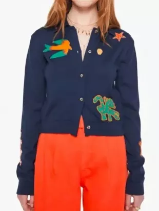 General Hospital Emma Scorpio-Drake Blue Cardigan