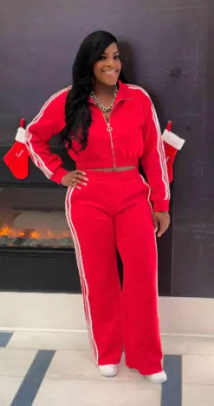 Track Star Two Piece Pants Set