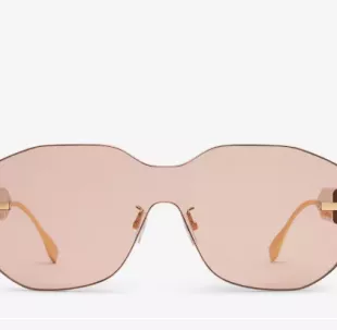 Fendigraphy Pink Shield Sunglasses