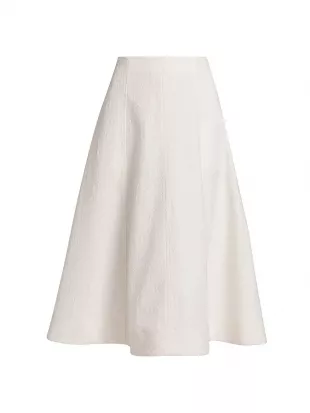 Fellini Jacquard A-Line Midi-Skirt